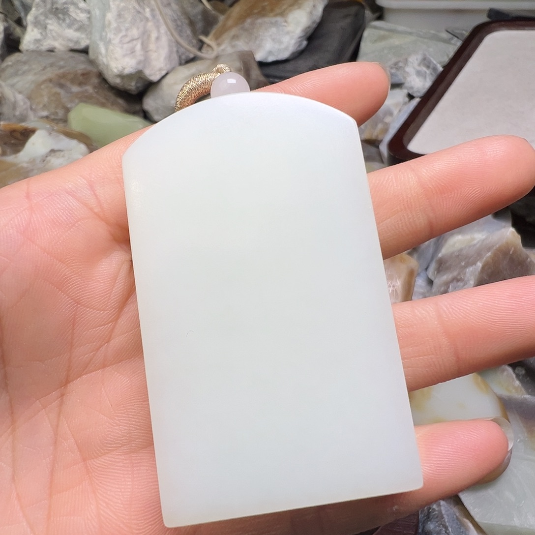 一****定制和田玉未镶嵌吊坠