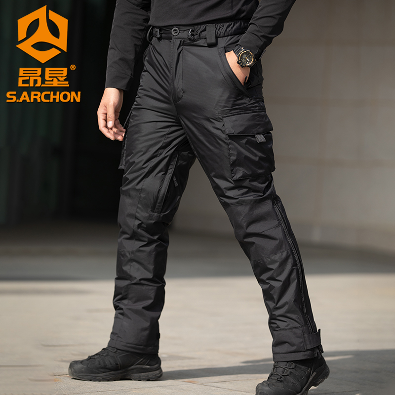 户外IX13战术保暖棉裤男士冬季防水冲锋裤登山防风防寒裤