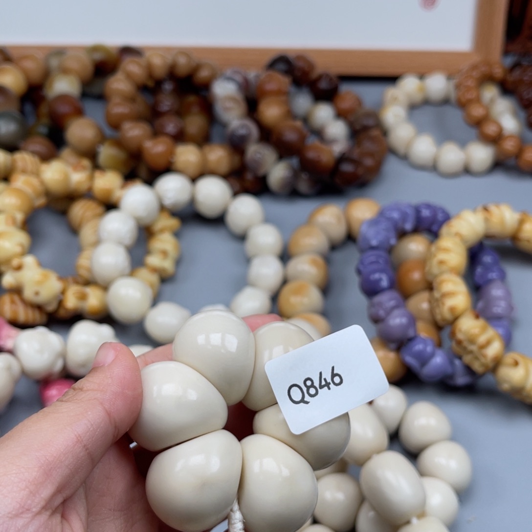 吊坠菩提根/象牙果左*Q846蒜瓣25-27通货一串