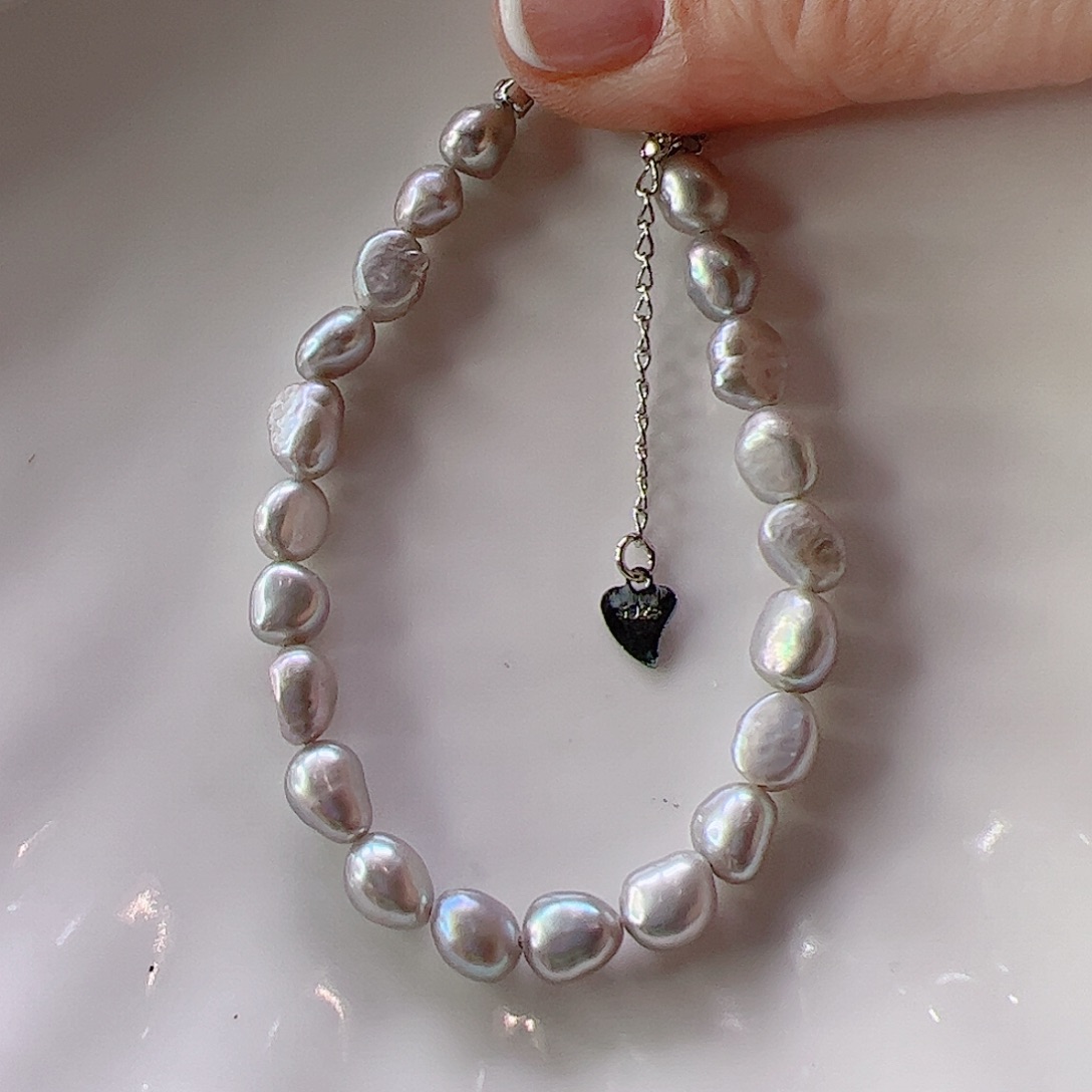 淡水珍珠手绳合金