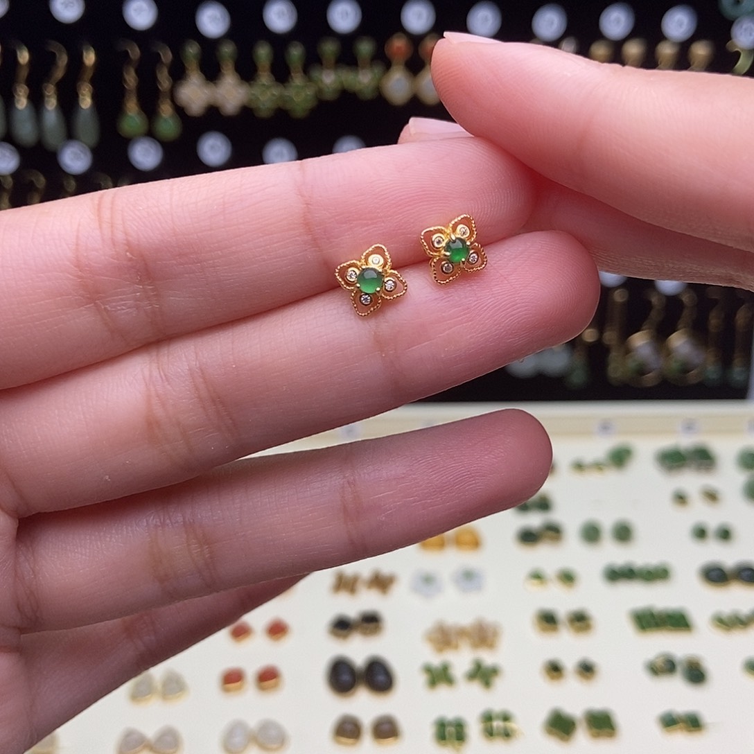 银S925镀金镶嵌手链和田玉