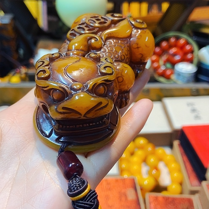 蜜蜡颈饰未镶嵌主播的节目有多精彩啊我也