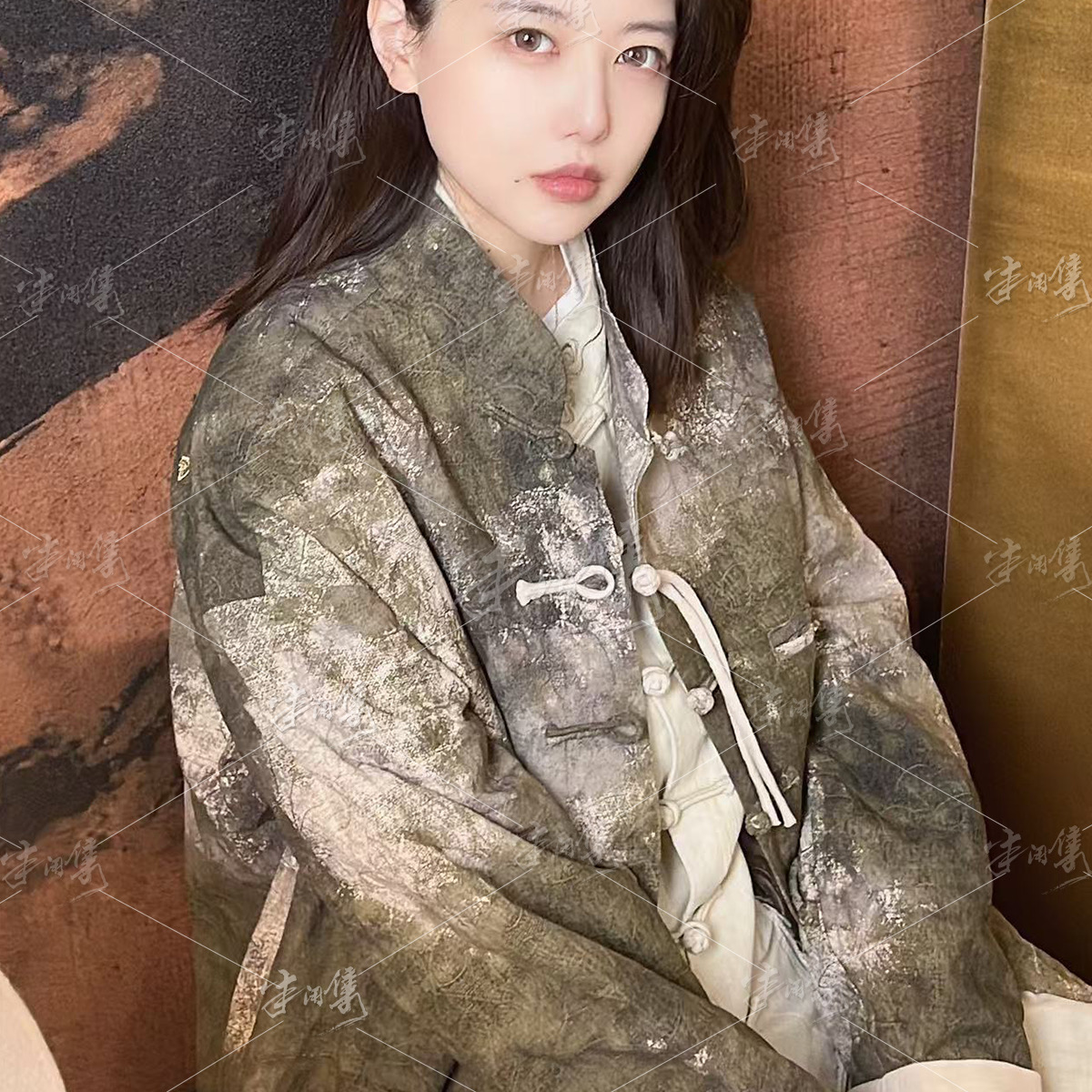 半闲集《繁花》新款中国风唐装春季中式男装改良国潮外套