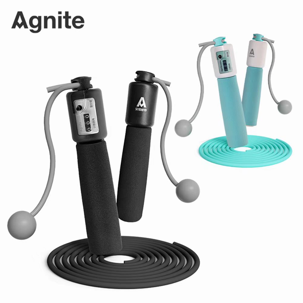 得力安格耐特两用机械计数PVC跳绳