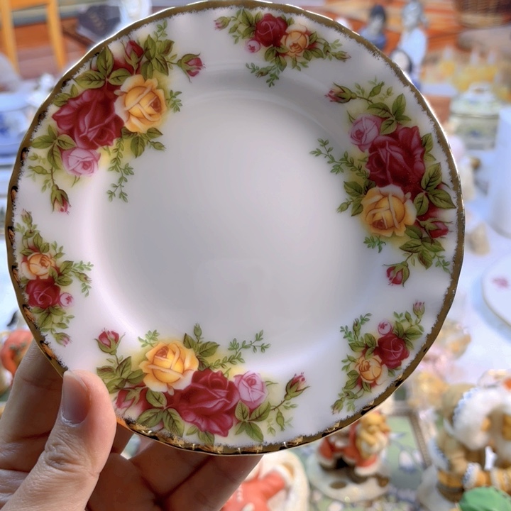 摆件欧洲中古瓷器好看冲鸭！