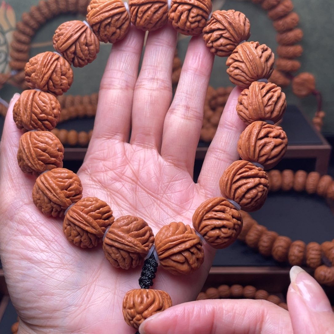 手串桃核19刺龙纹