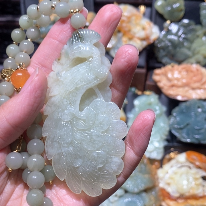 岫玉毛衣链未镶嵌