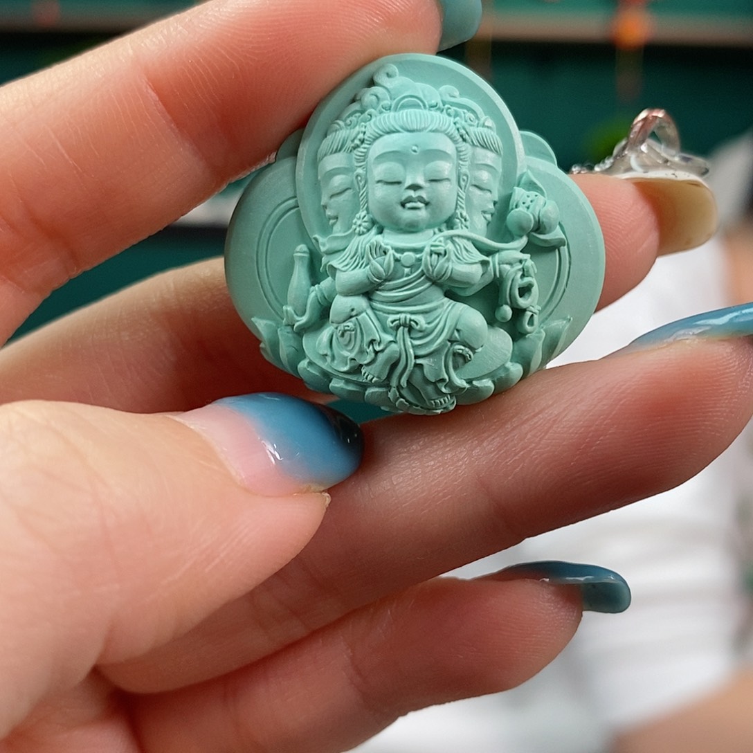 绿松石珠宝奇石未镶嵌