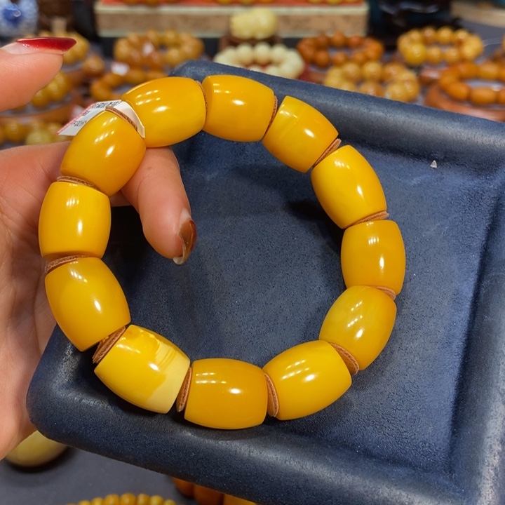 琥珀手链未镶嵌蜜蜡