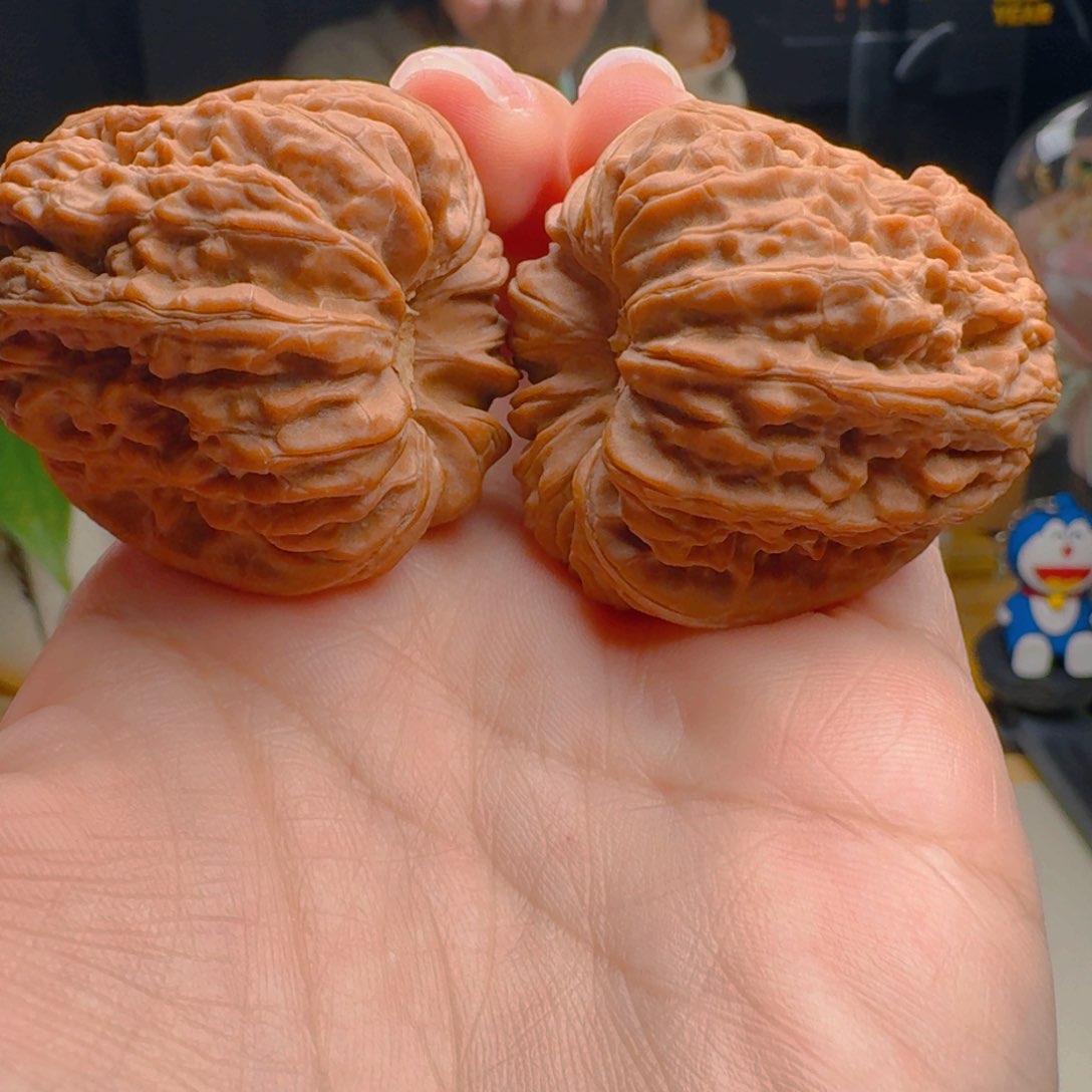 核桃把件40尺寸凹底