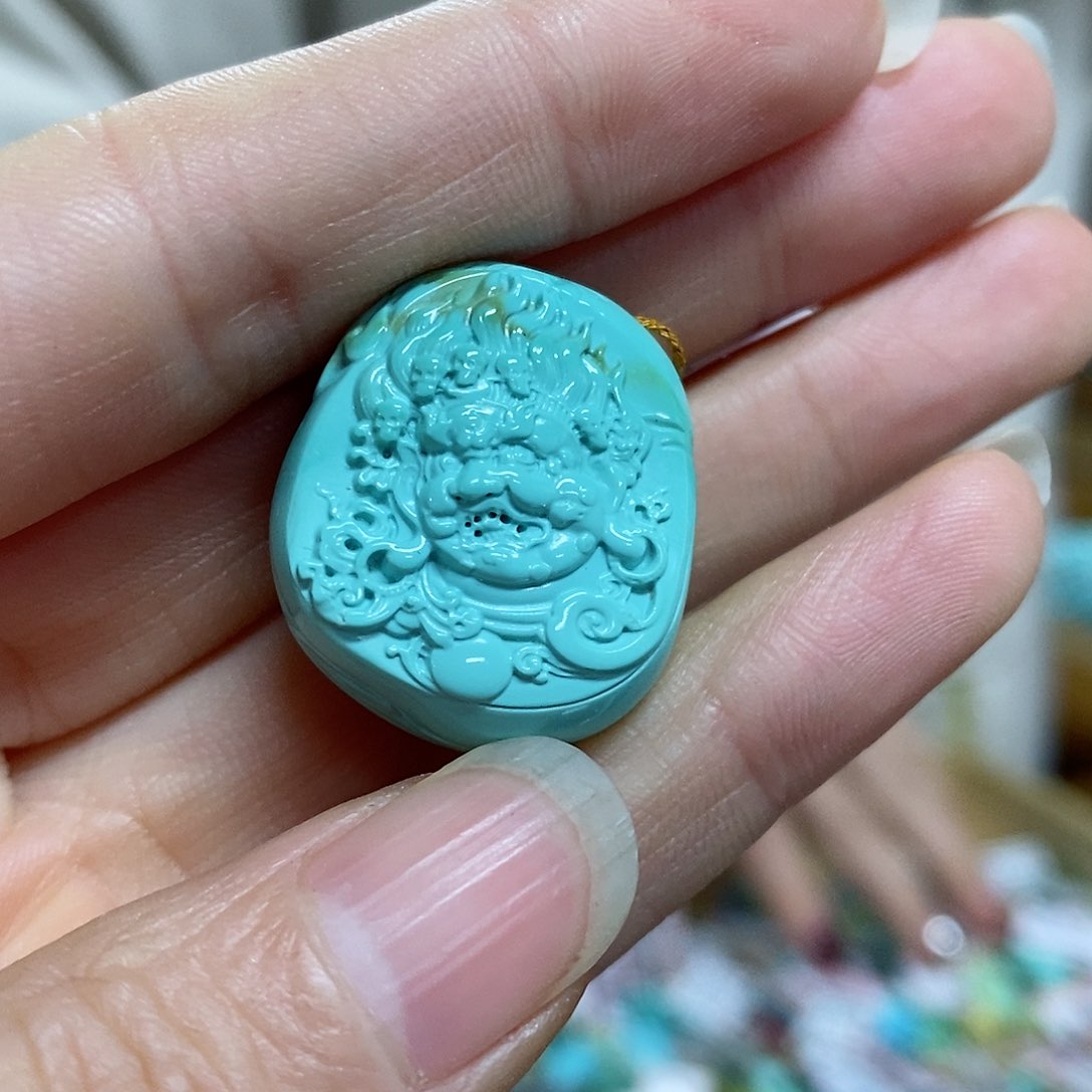 绿松石珠宝奇石未镶嵌