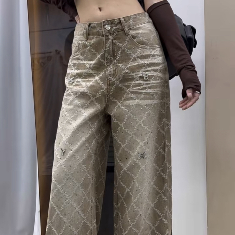 2025秋季新款高腰显瘦气质时髦百搭阔腿裤