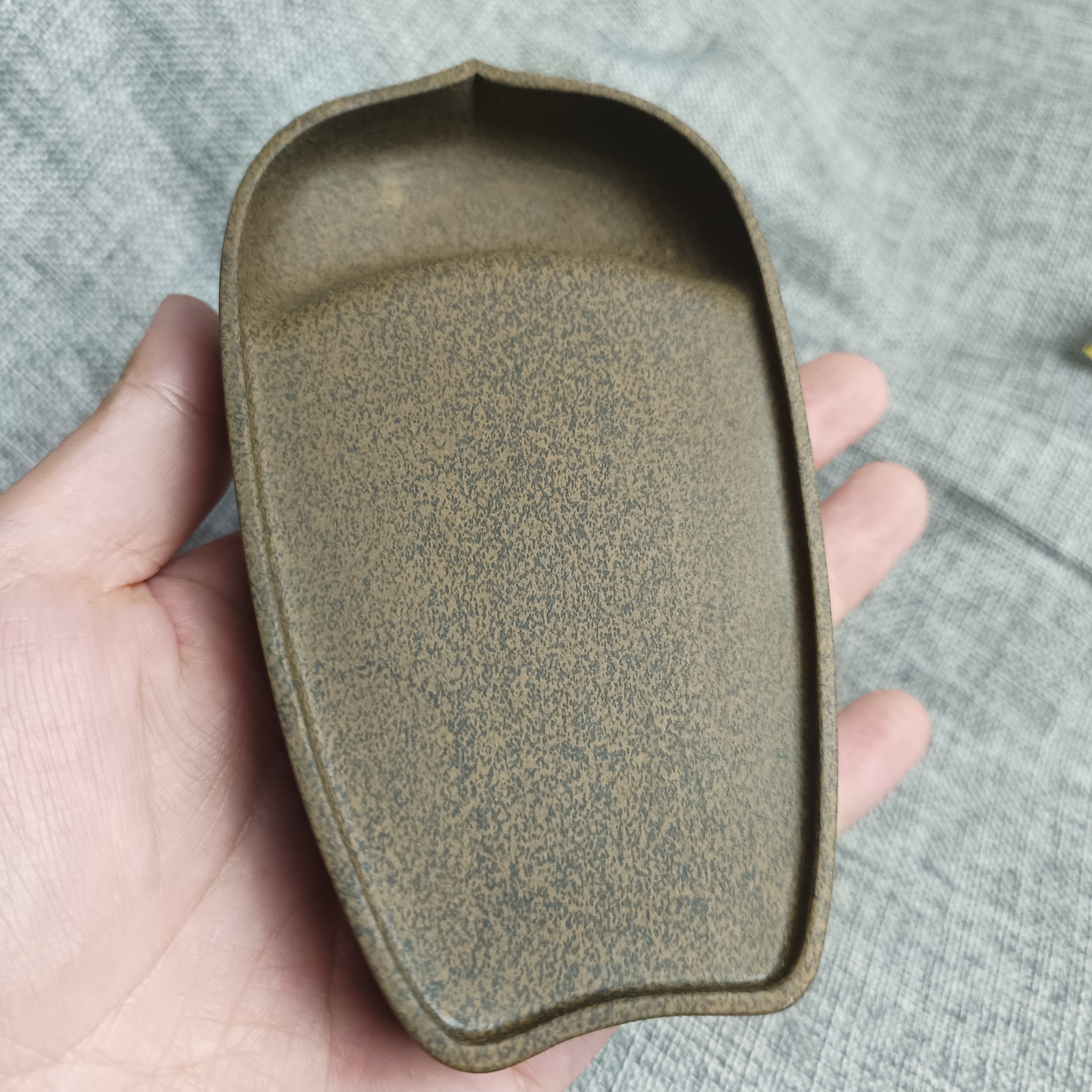 歙砚济源坑黄鱼子莲花写经砚小楷中楷文房四宝书法砚台实用磨墨