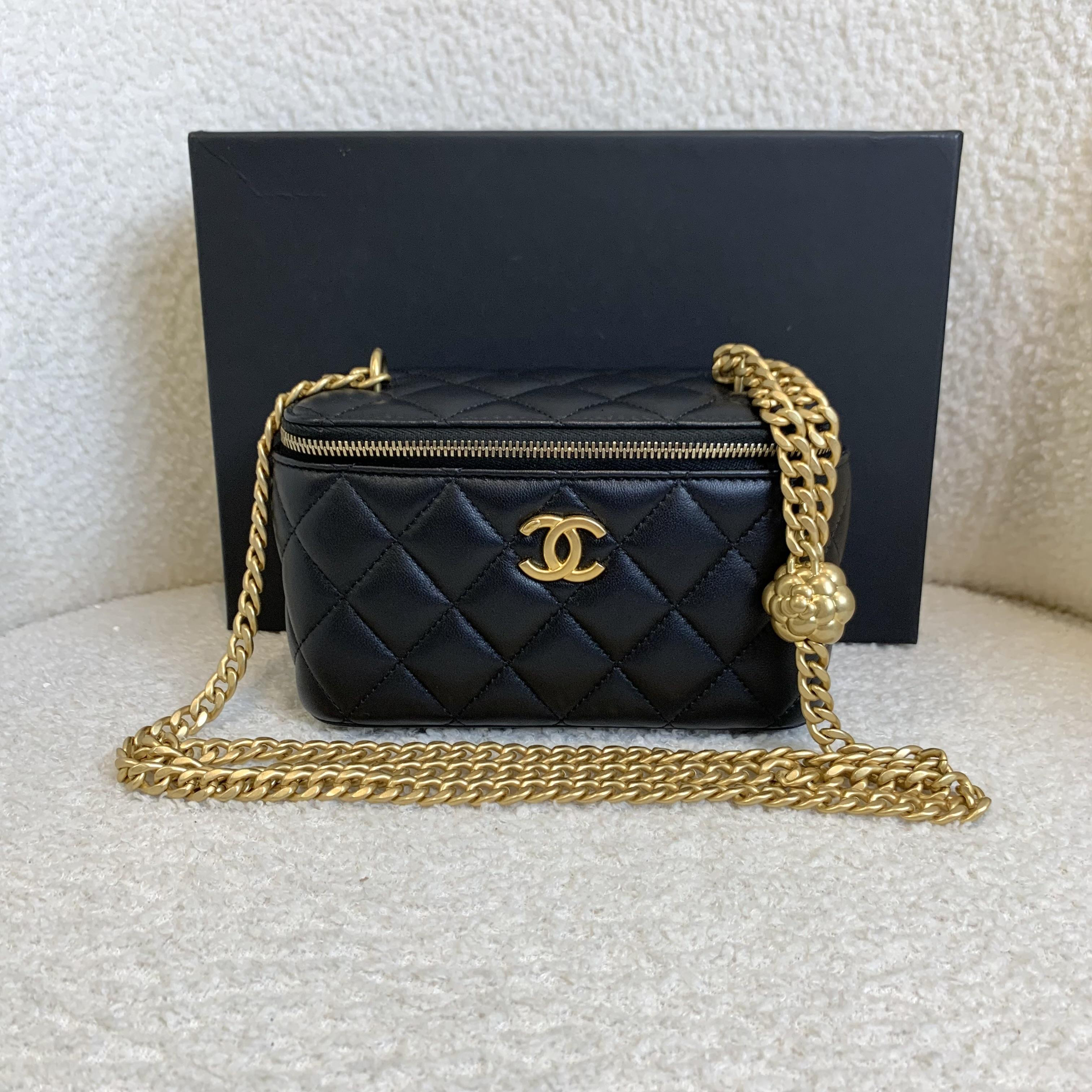 99新 Chanel/香奈儿 壹臻/23S黑金山茶花金球长盒子 33178939