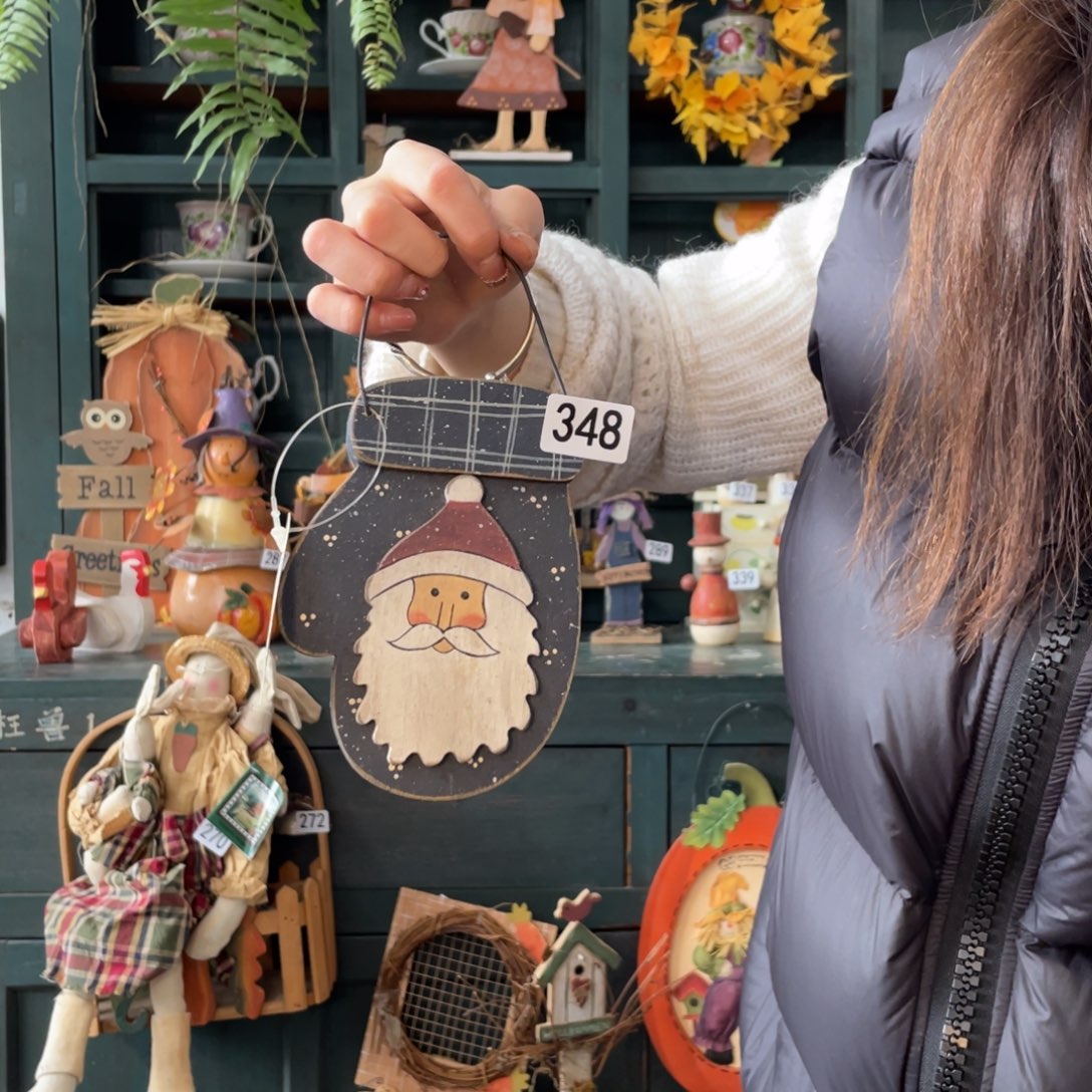 木质圣诞月福老货玩具默认微损