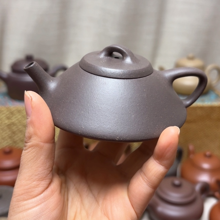 紫砂茶壶深井紫泥合瓢120cc春节福利价