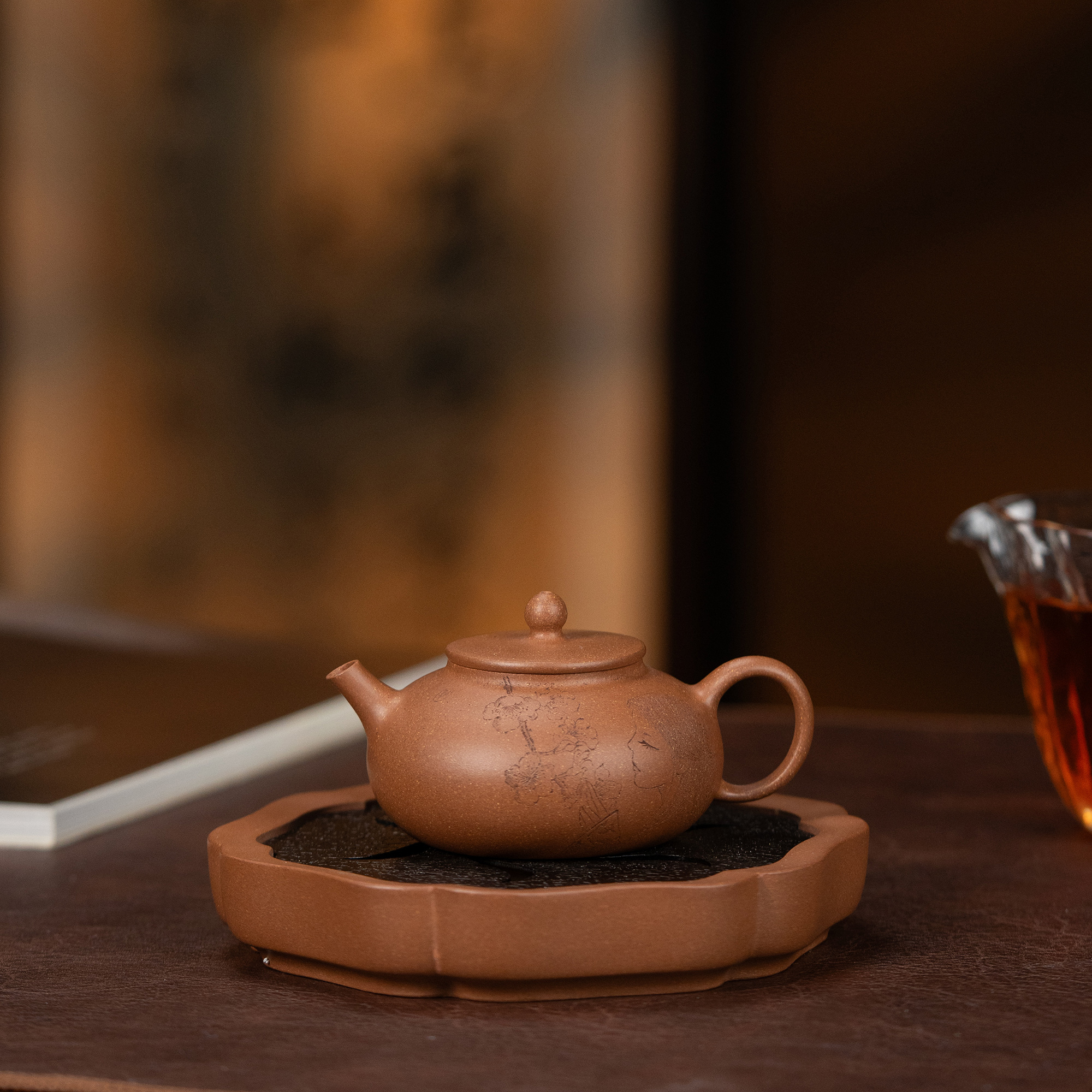 【利贞l闻香思远壶】原矿段泥 约140cc 全手工制作 紫砂壶茶具JJK