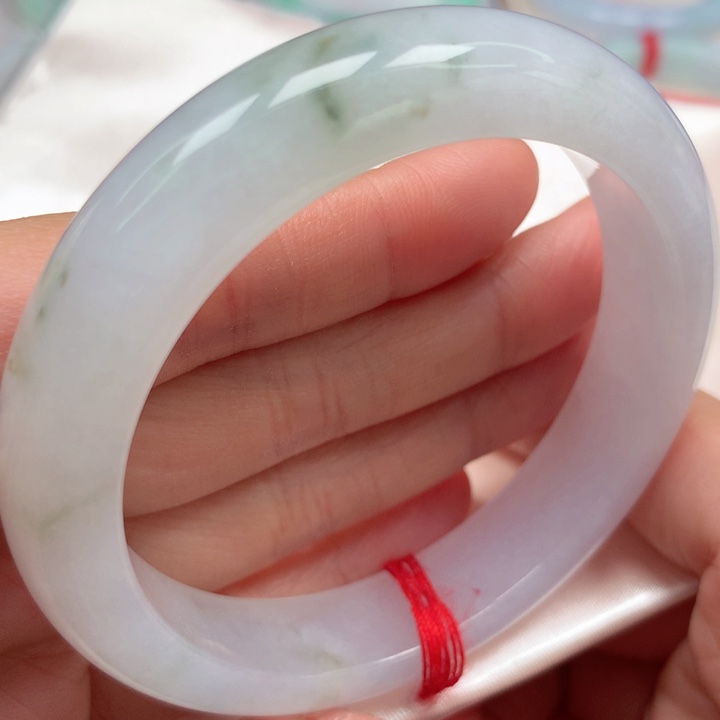 翡翠手镯未镶嵌糯冰碎花37