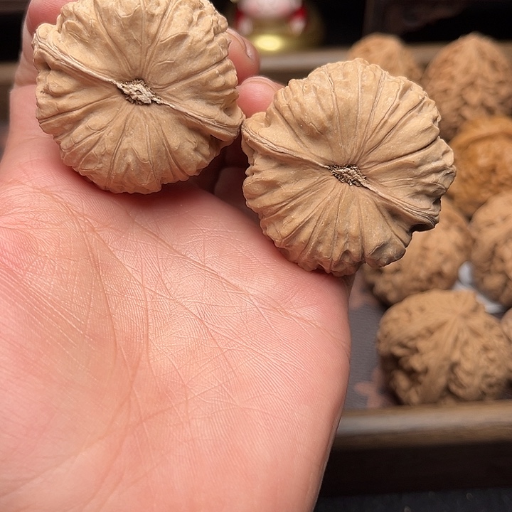 把件文玩核桃45全品南瓜墩4052