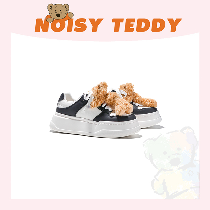 NOISY TEDDY增高5cm黑色女款升级款四季穿百搭小众厚底NT75031022