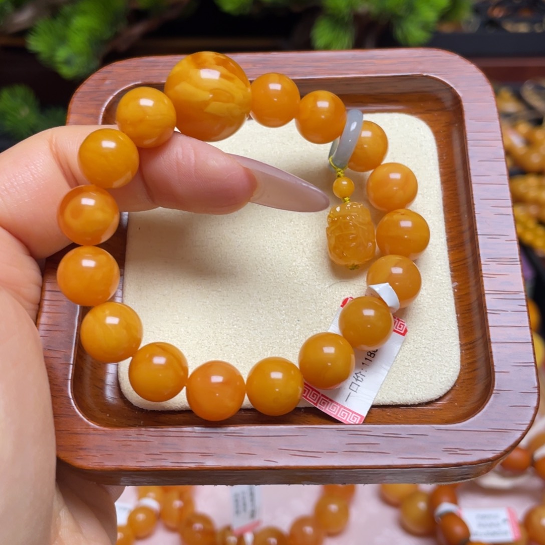 蜜蜡手链未镶嵌手串