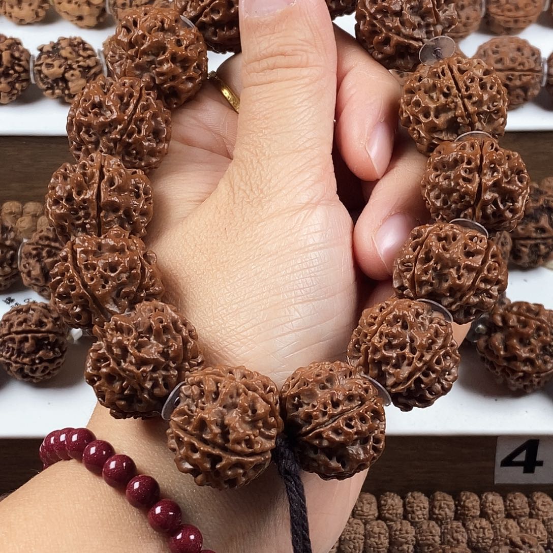 手串金刚菩提原生态5瓣梅花蜂窝双龙