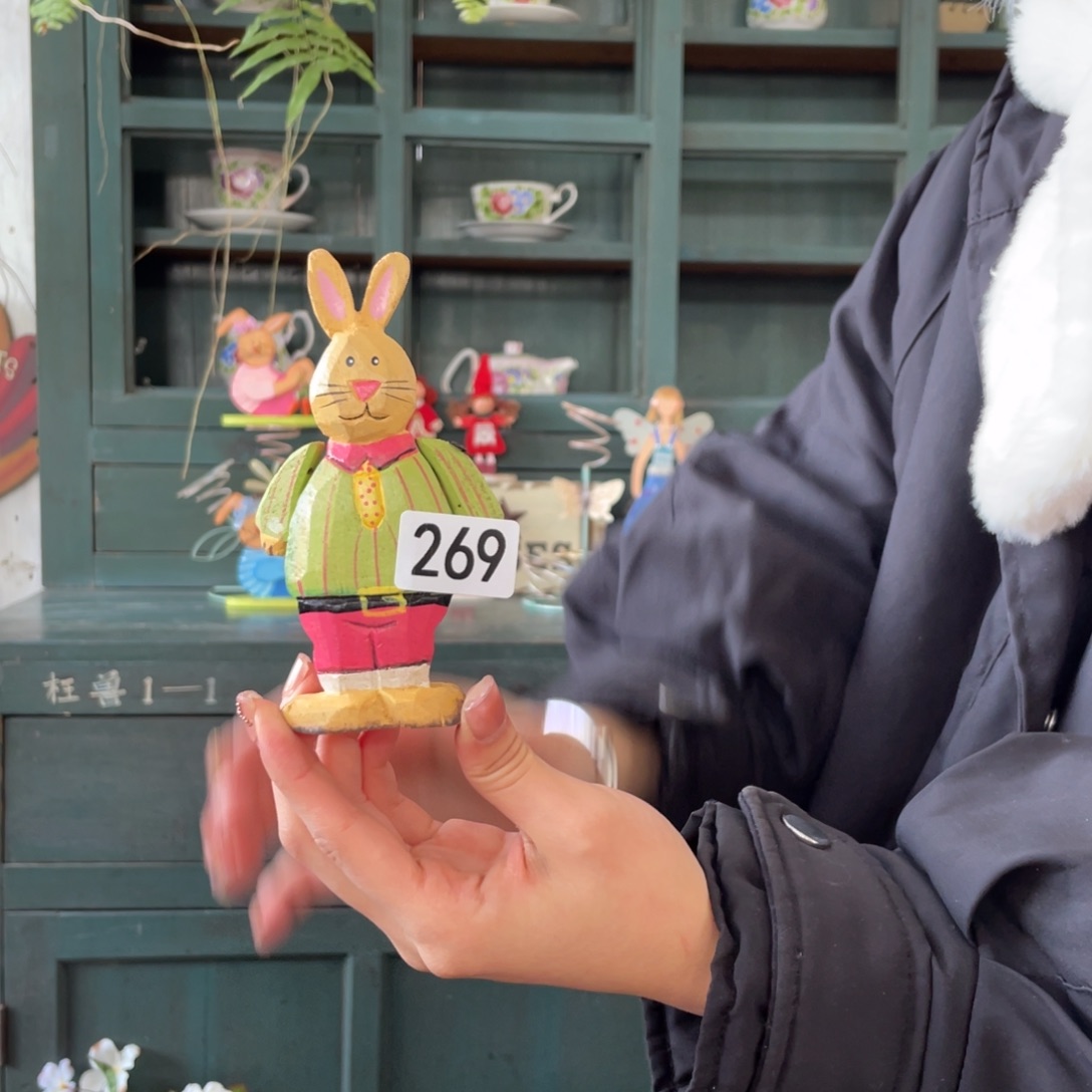 木质圣诞月福老货玩具默认微瑕