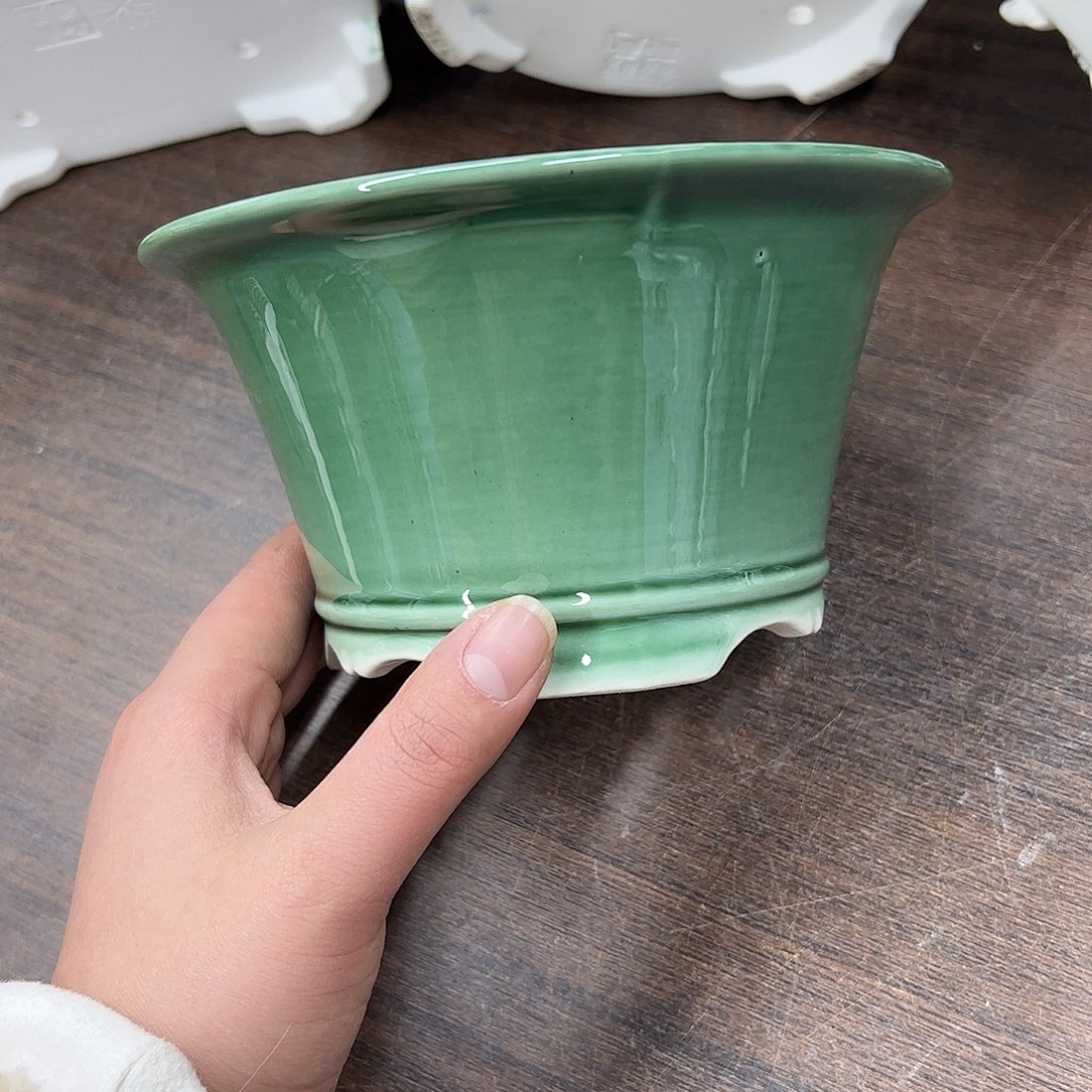 紫砂花盆504号瑕疵15/8cm