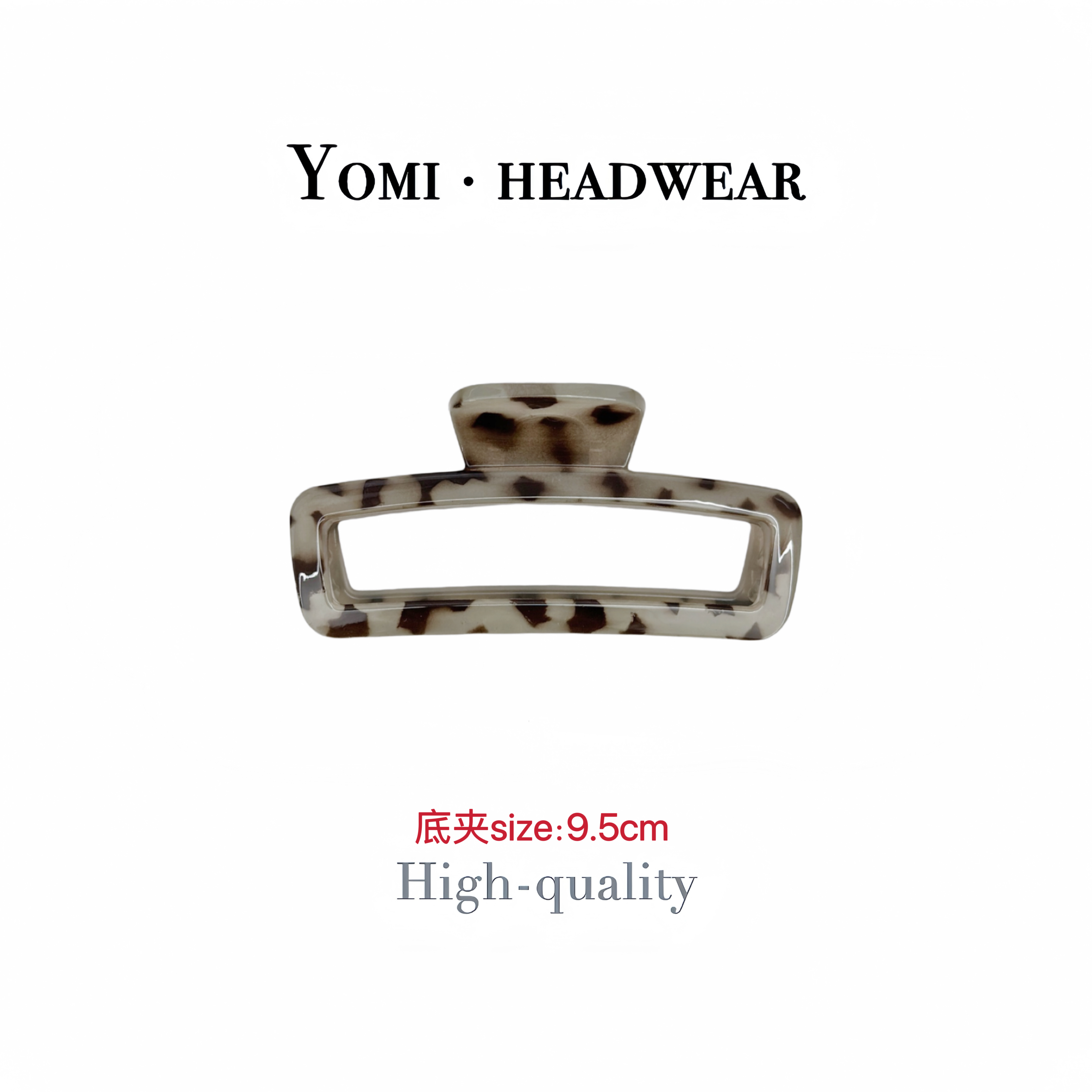 新款蝴蝶结简约发饰网红刘海夹碎头发头饰发卡PC豹纹中号方抓抓夹