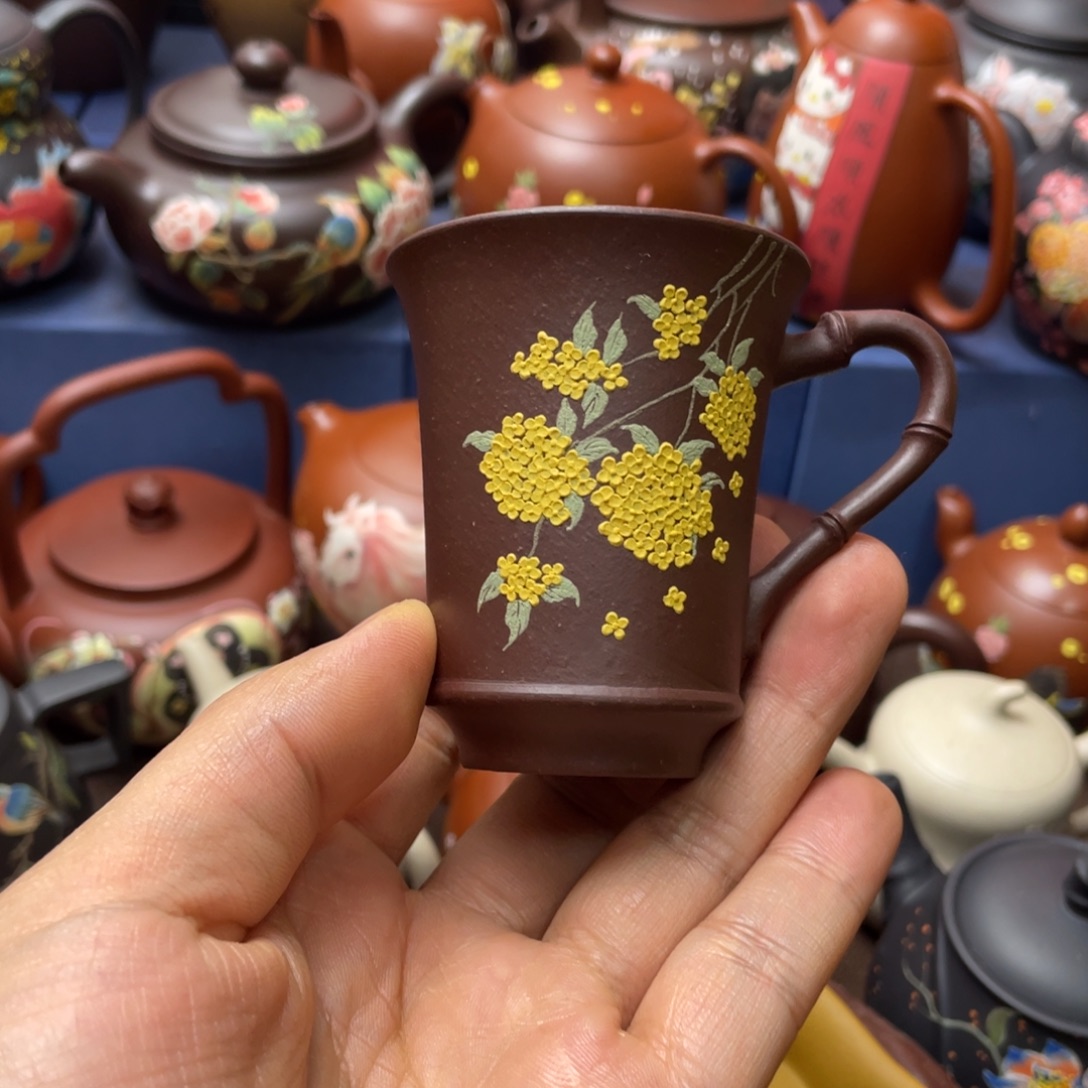 紫砂茶杯紫砂主人杯60cc