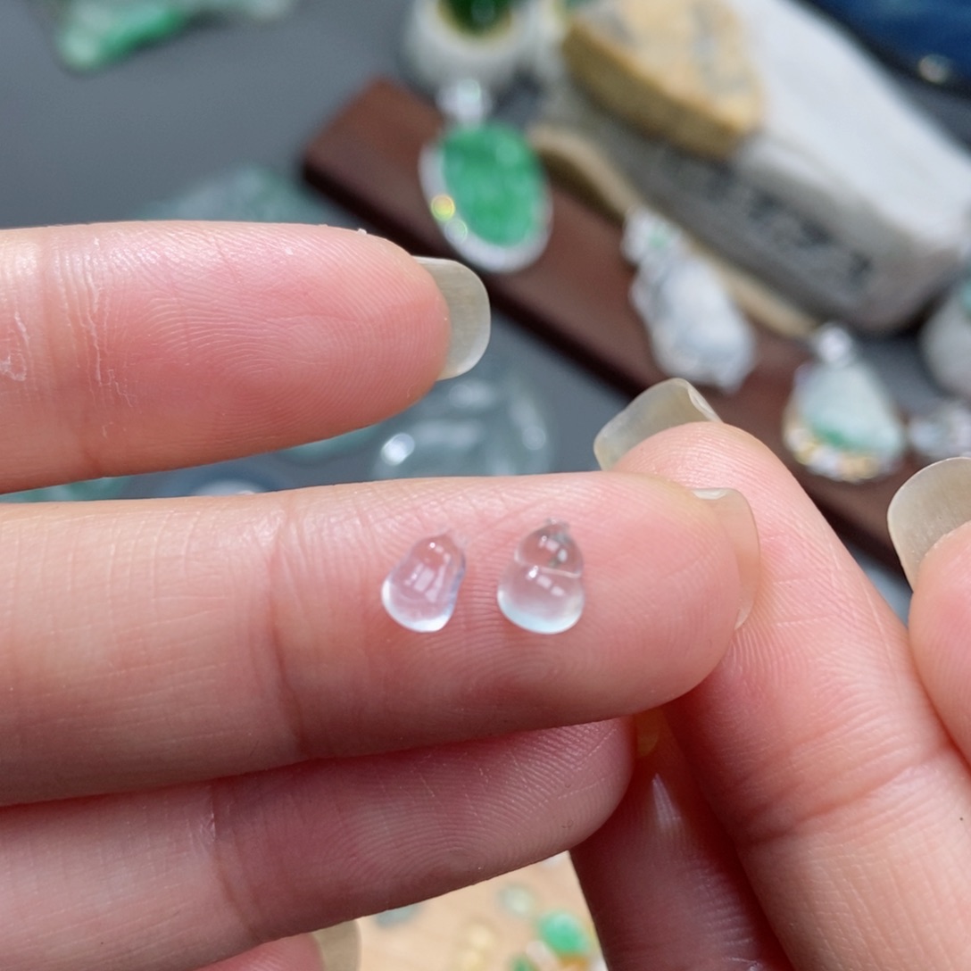 定制翡翠未镶嵌王*彪翡翠葫芦 瓜