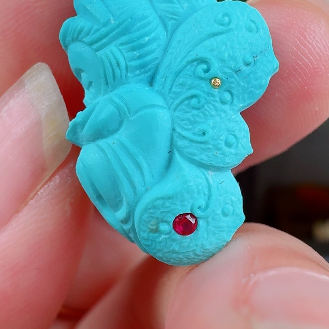 绿松石珠宝奇石未镶嵌