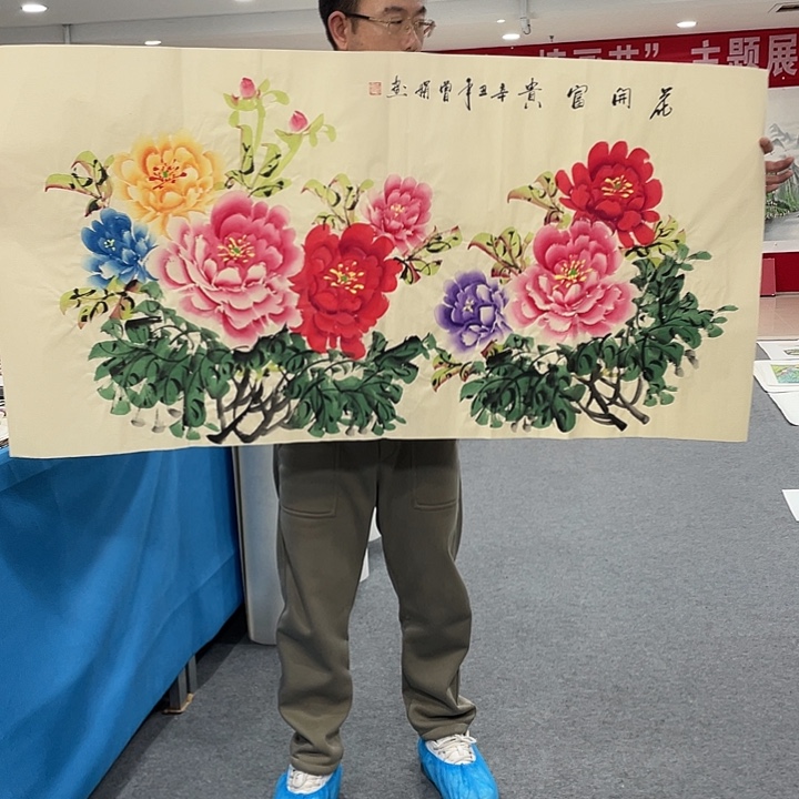 国画今天上午国画作品展示