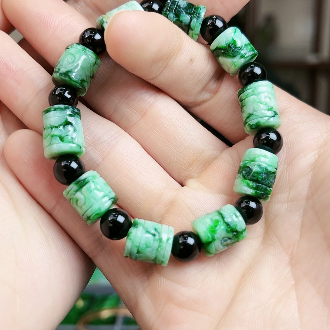 翡翠手链未镶嵌手链