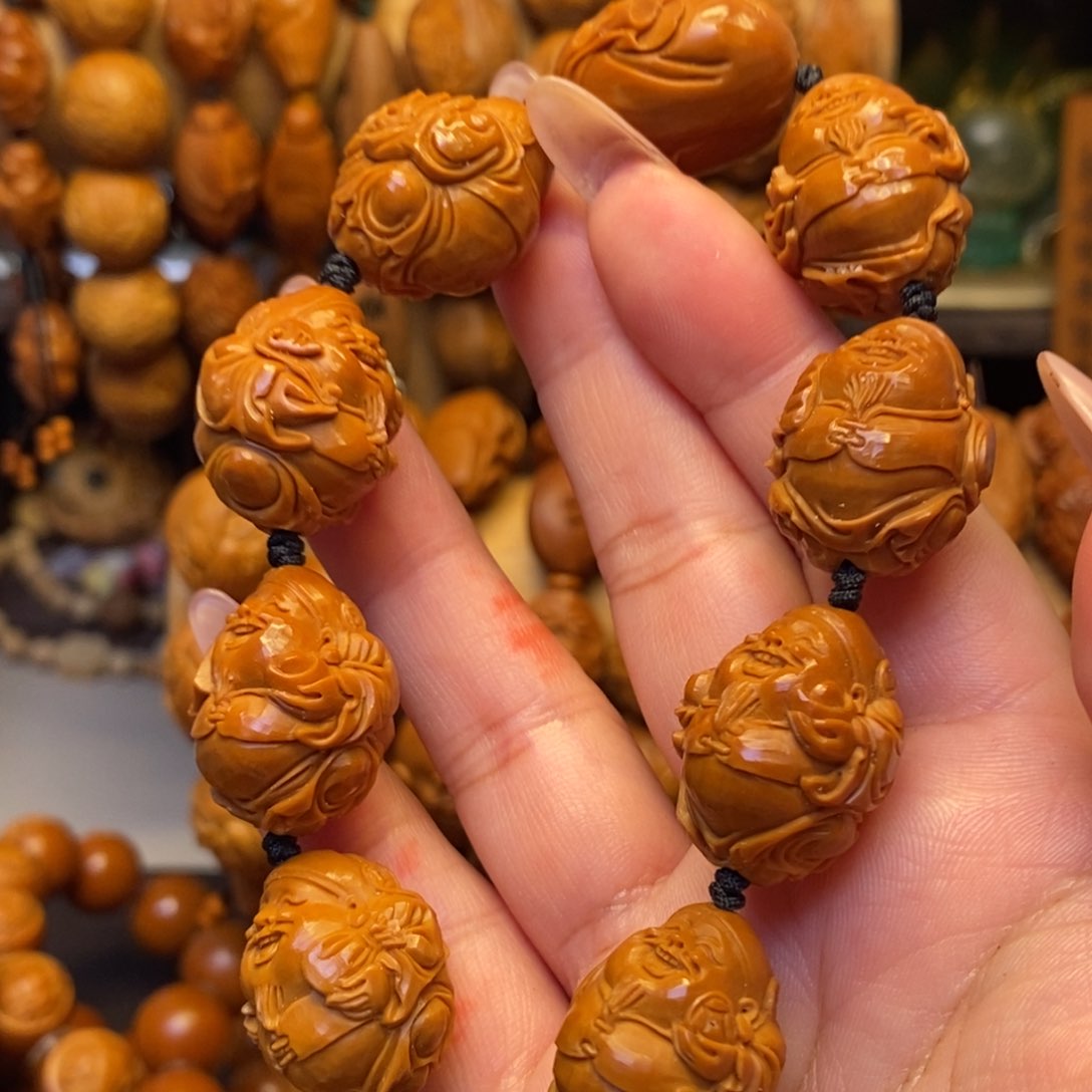 橄榄核手串/手链地主财神