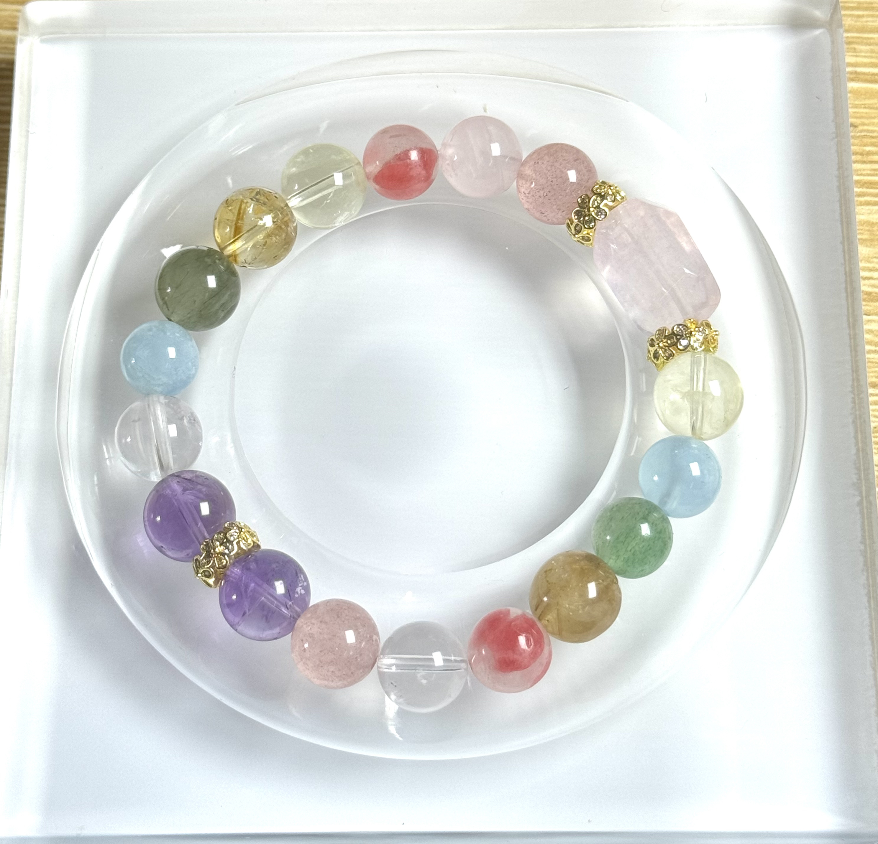 水晶随机赠送一条福袋专用勿拍不满30发琉璃盐源玛瑙散珠手串