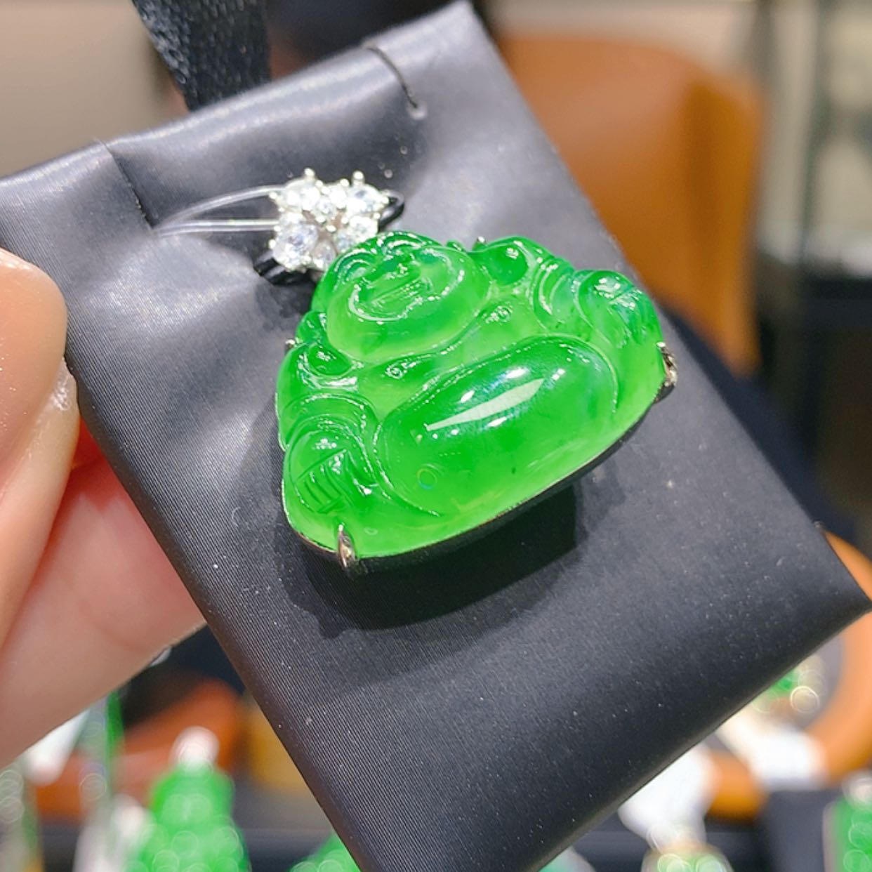 【闪购商品】翡翠银S925镶嵌颈饰4柒姐