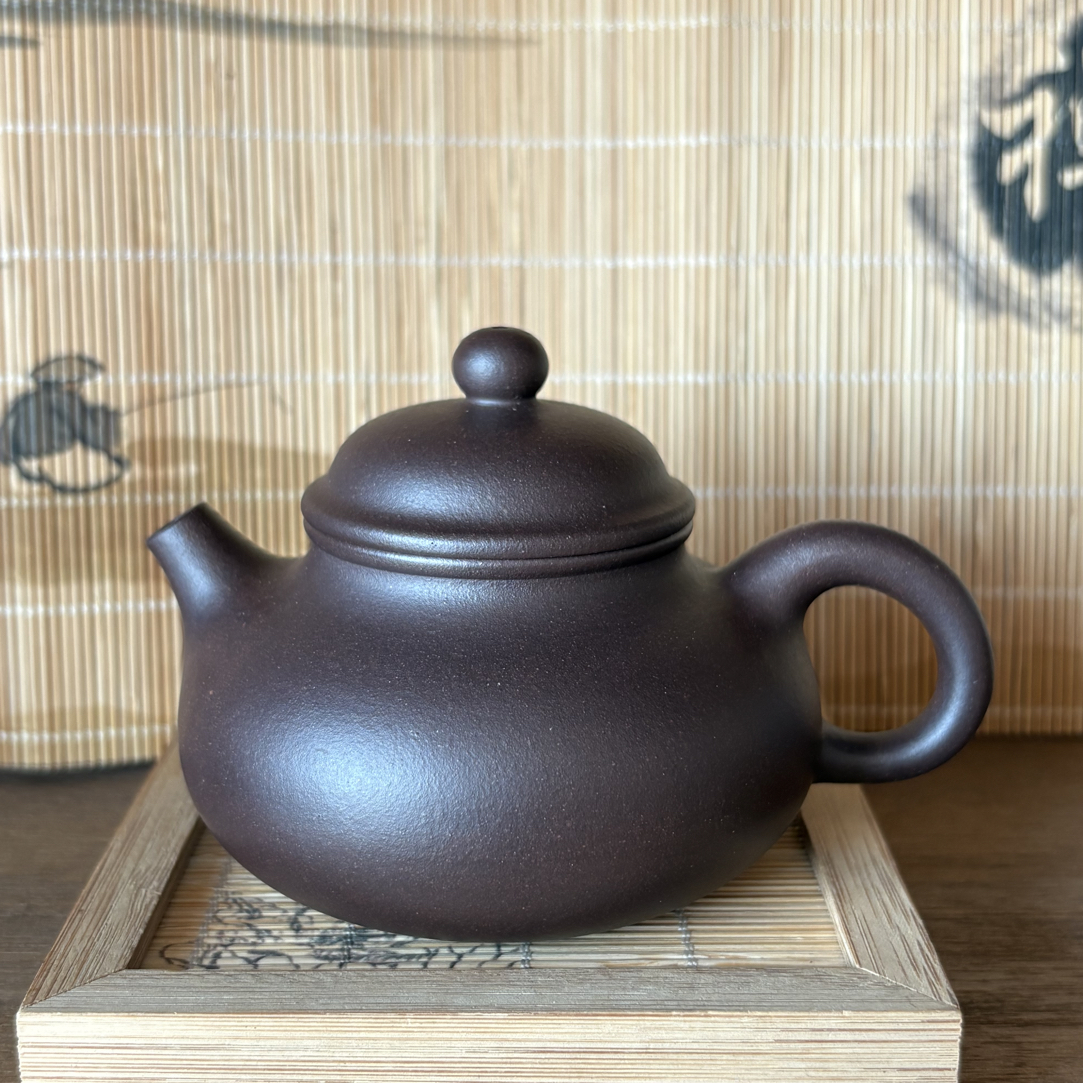 容天壶半手工制作原矿紫泥160cc泡茶壶