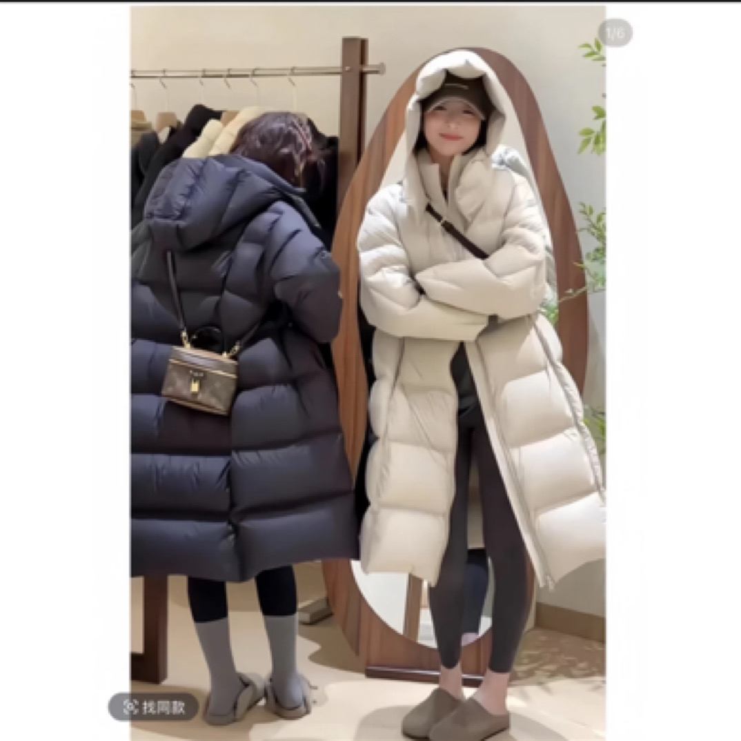 泡芙长款100衣长320克冲宽松版型