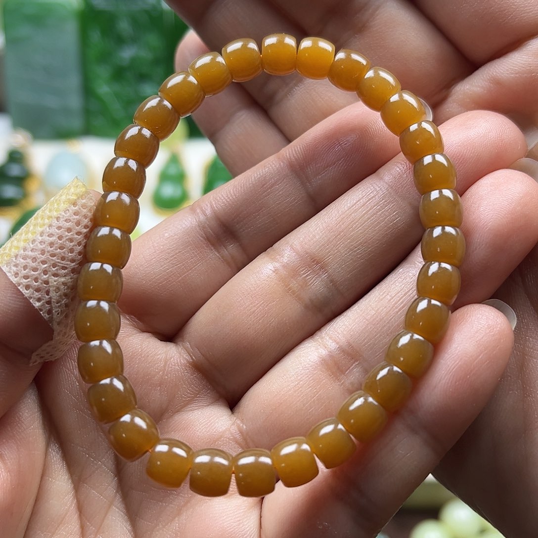 和田玉手串未镶嵌