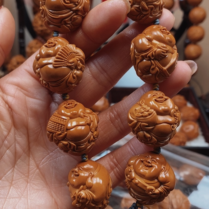 橄榄核手串/手链八宝弥勒2.4