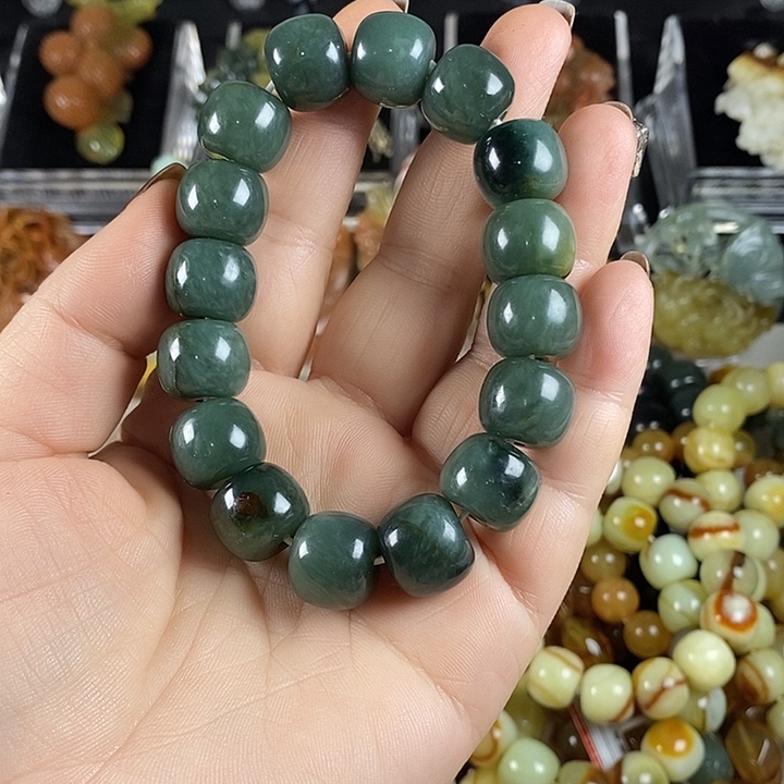 蛇纹石玉未镶嵌手串