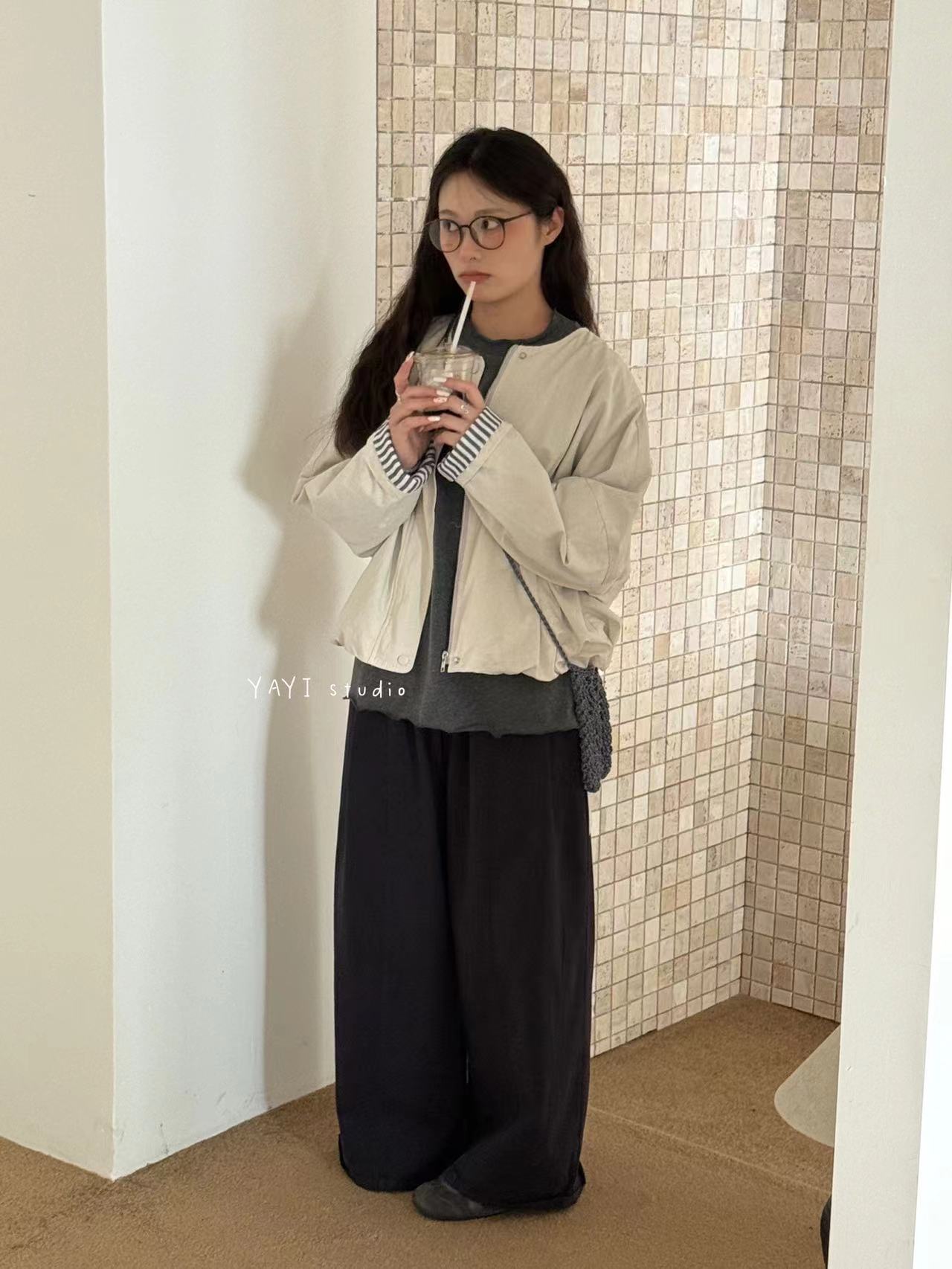 米多多 YAYI#6333#内里撞色外套 kc