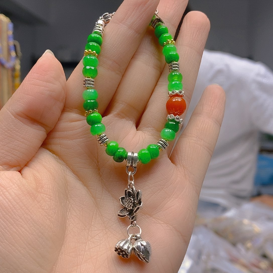 翡翠合金耳坠翡翠