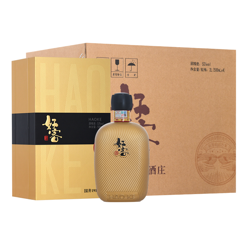 国井好客 国香型 白酒礼盒装53度500ml*4瓶