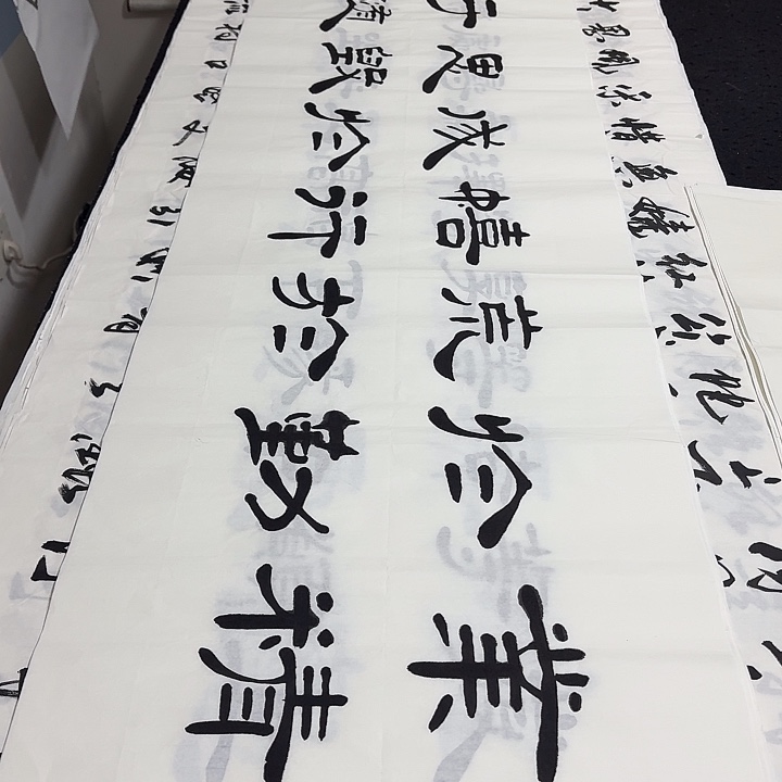 书法老师精品行书平尺
