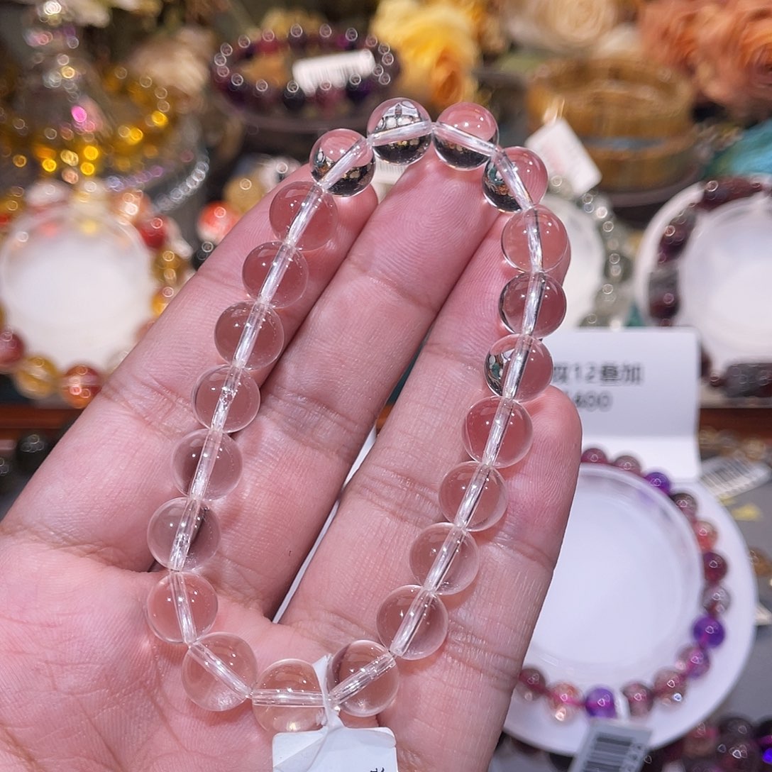 未镶嵌手串水晶白水晶9m