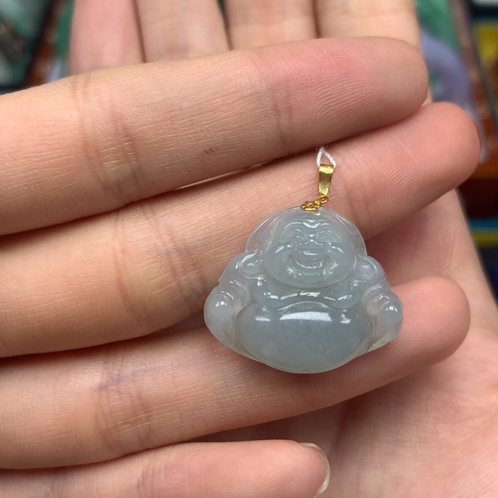 翡翠18K金镶嵌颈饰翡翠