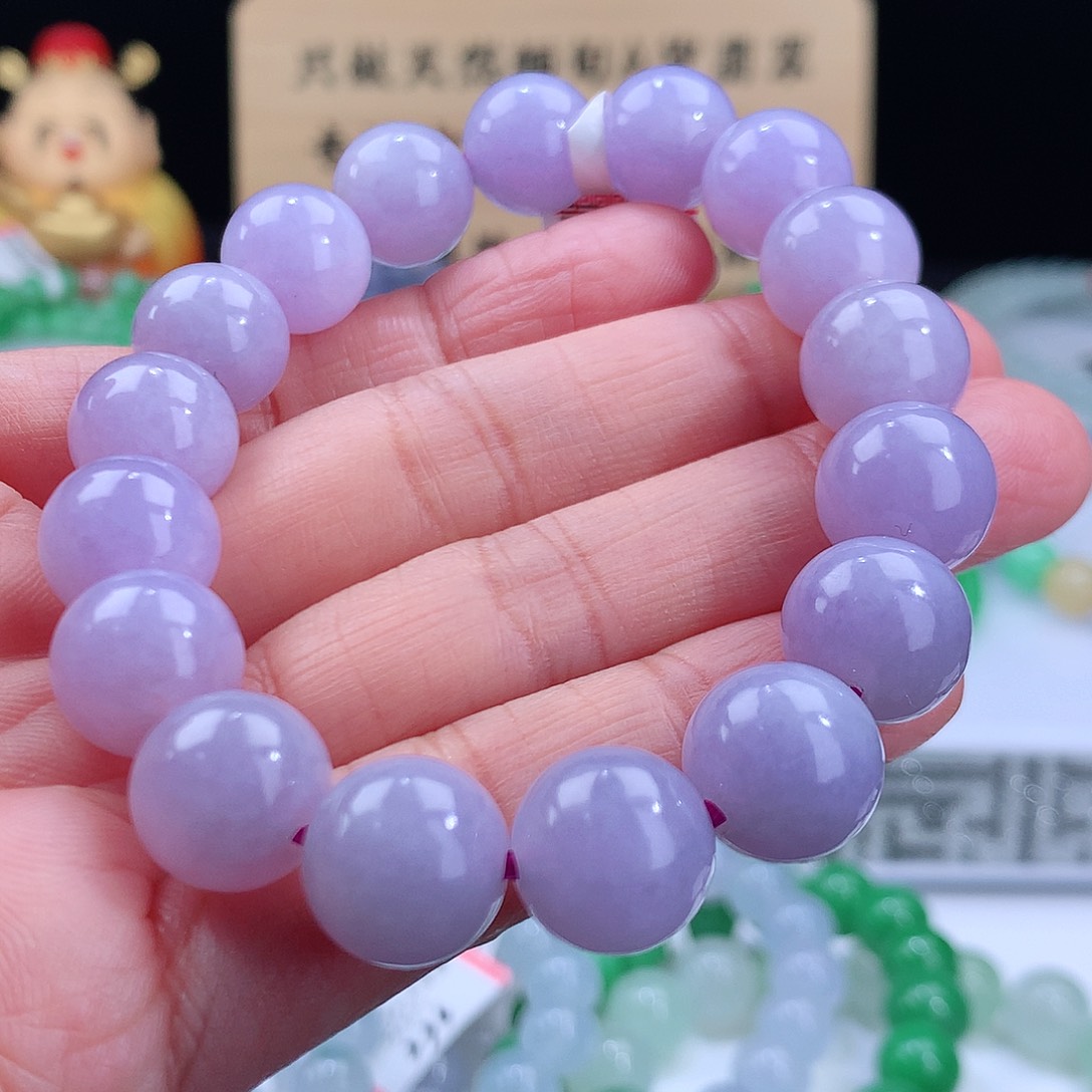 翡翠手链未镶嵌卡12mm