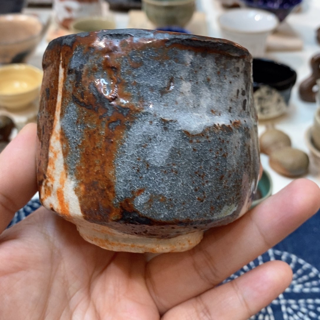 柴烧侘寂粗陶茶具 